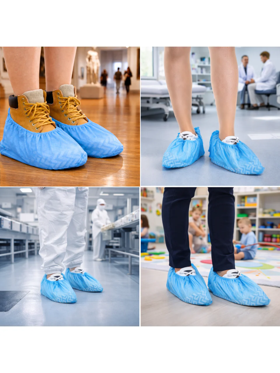 Scovvii Non-Woven Overschoenen – 100 stuks - Sterk – 4,5gr - Hygiënisch & Betrouwbaar – Antislip – Wegwerp – Schoenhoesjes - Schoenovertrekken - Afbeelding 5