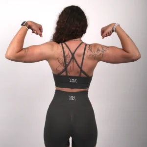 Crossback Bra – Stone Grey