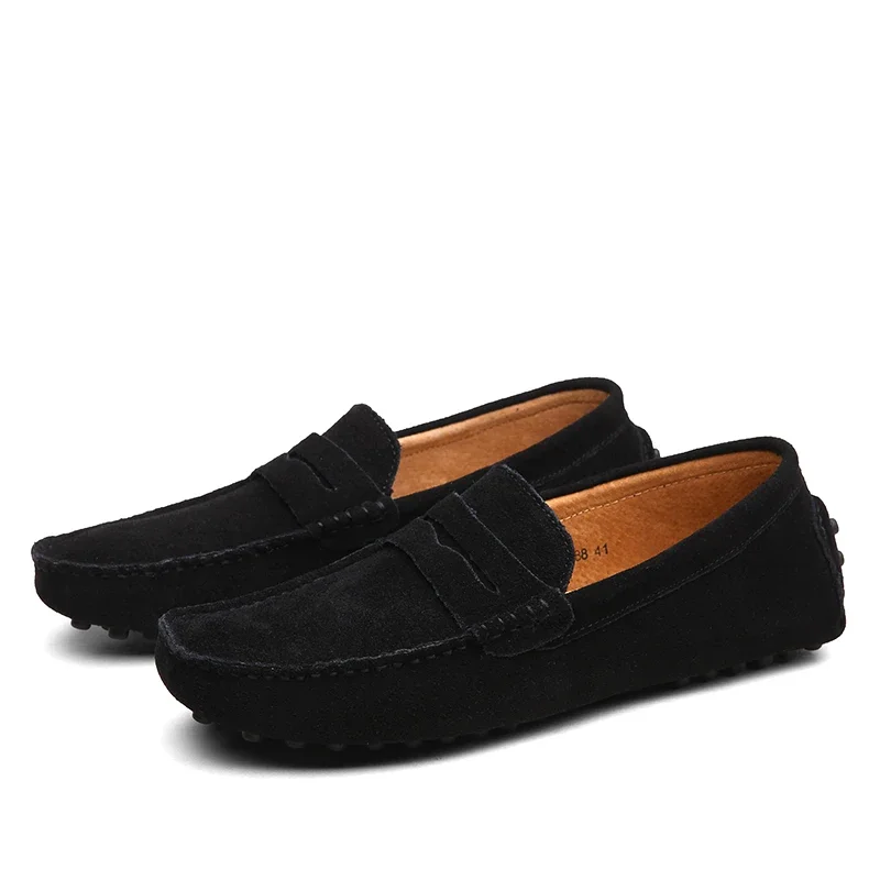 Heren Suède Loafers – Antislip Slip-On voor Casual Gebruik - Afbeelding 2