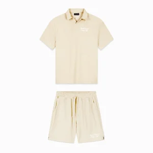 TERRY LOUNGE TWINSET  Zandkleurig