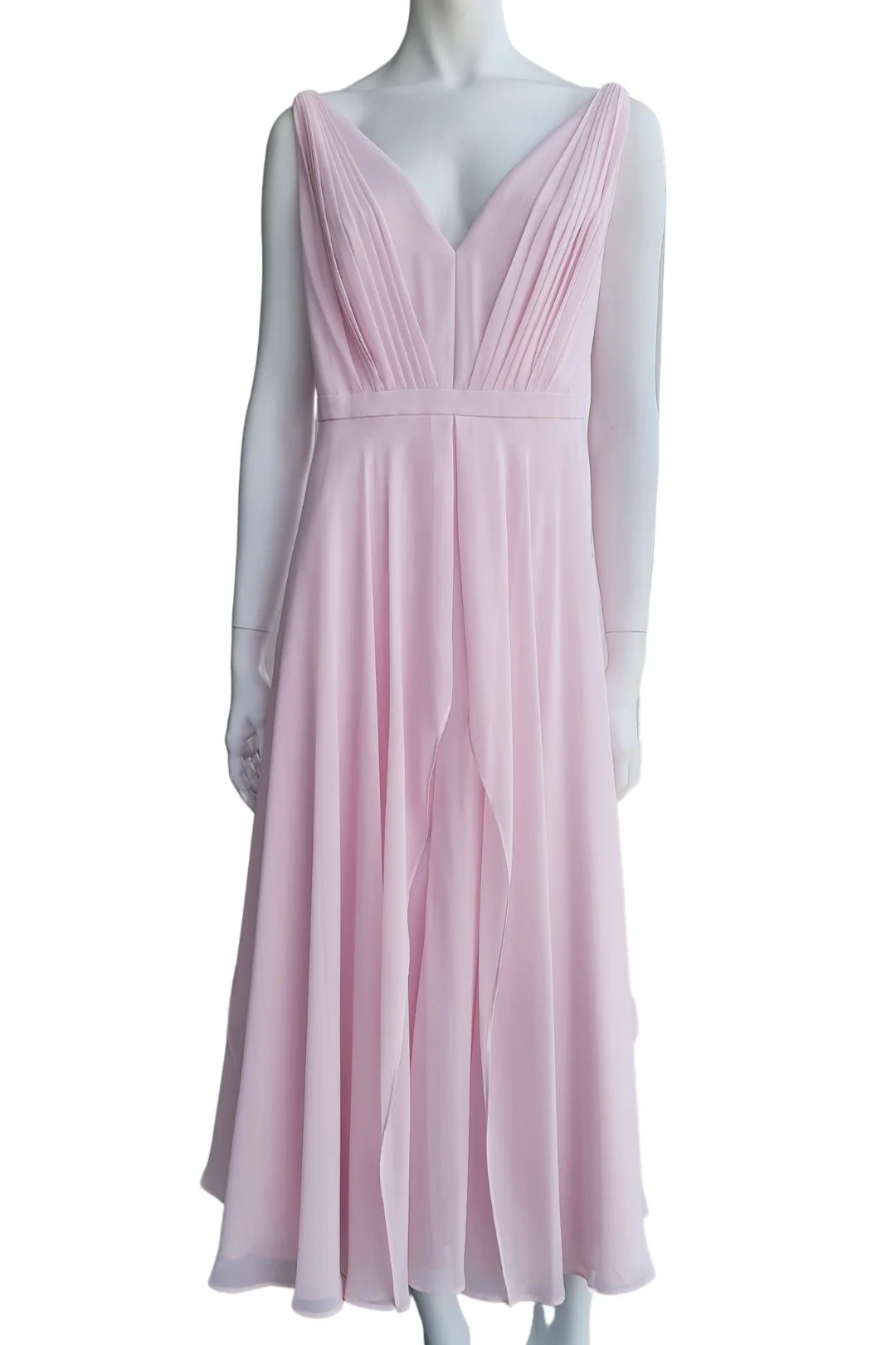 Midi jurk zacht roze - Afbeelding 2