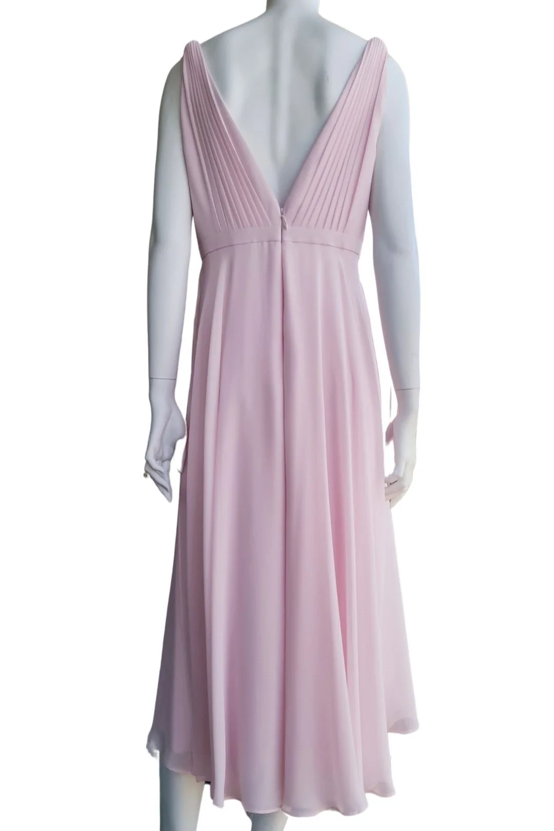 Midi jurk zacht roze - Afbeelding 4