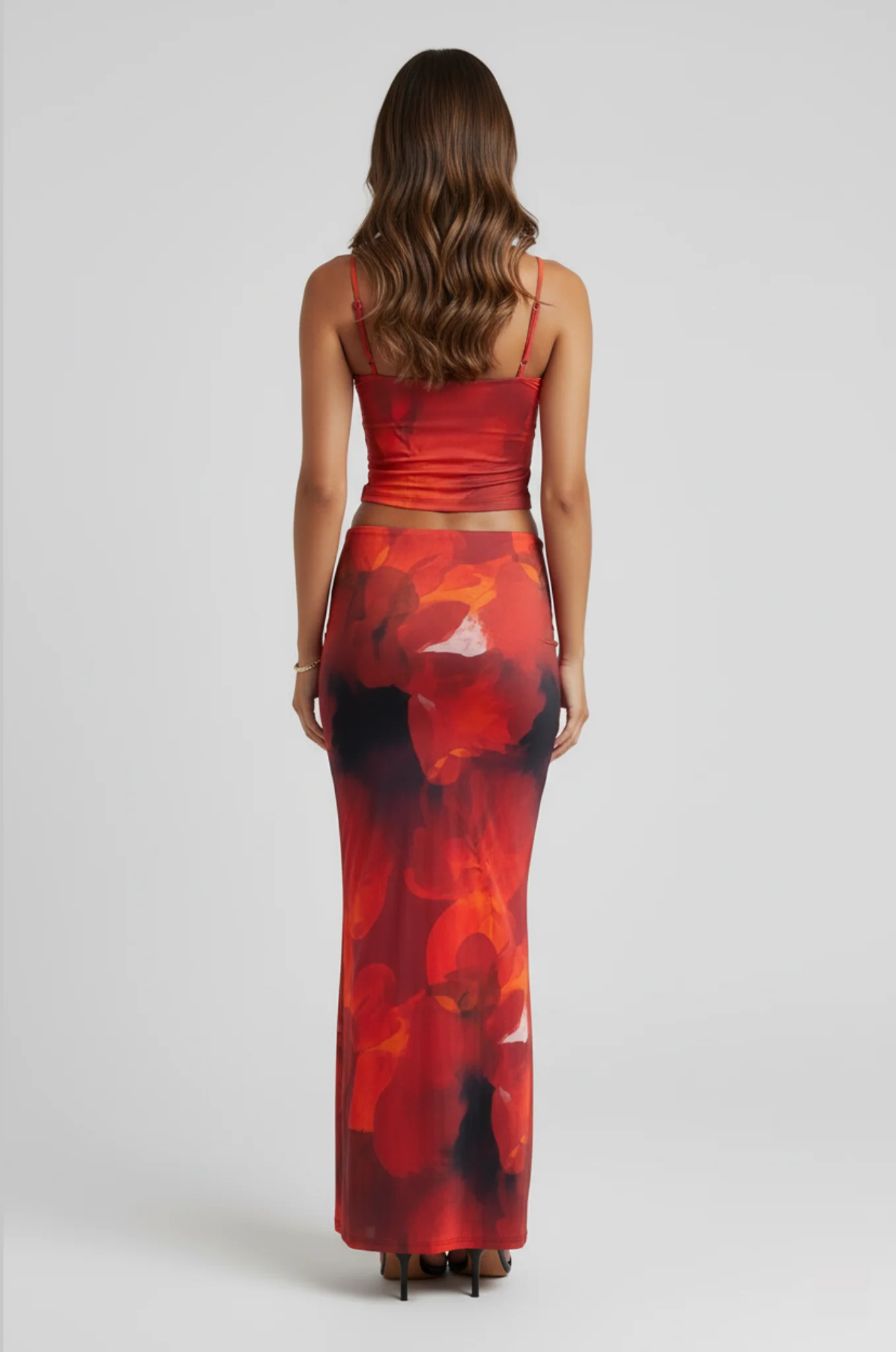 Tie-dye set – V-hals top & maxi-rok - Afbeelding 3