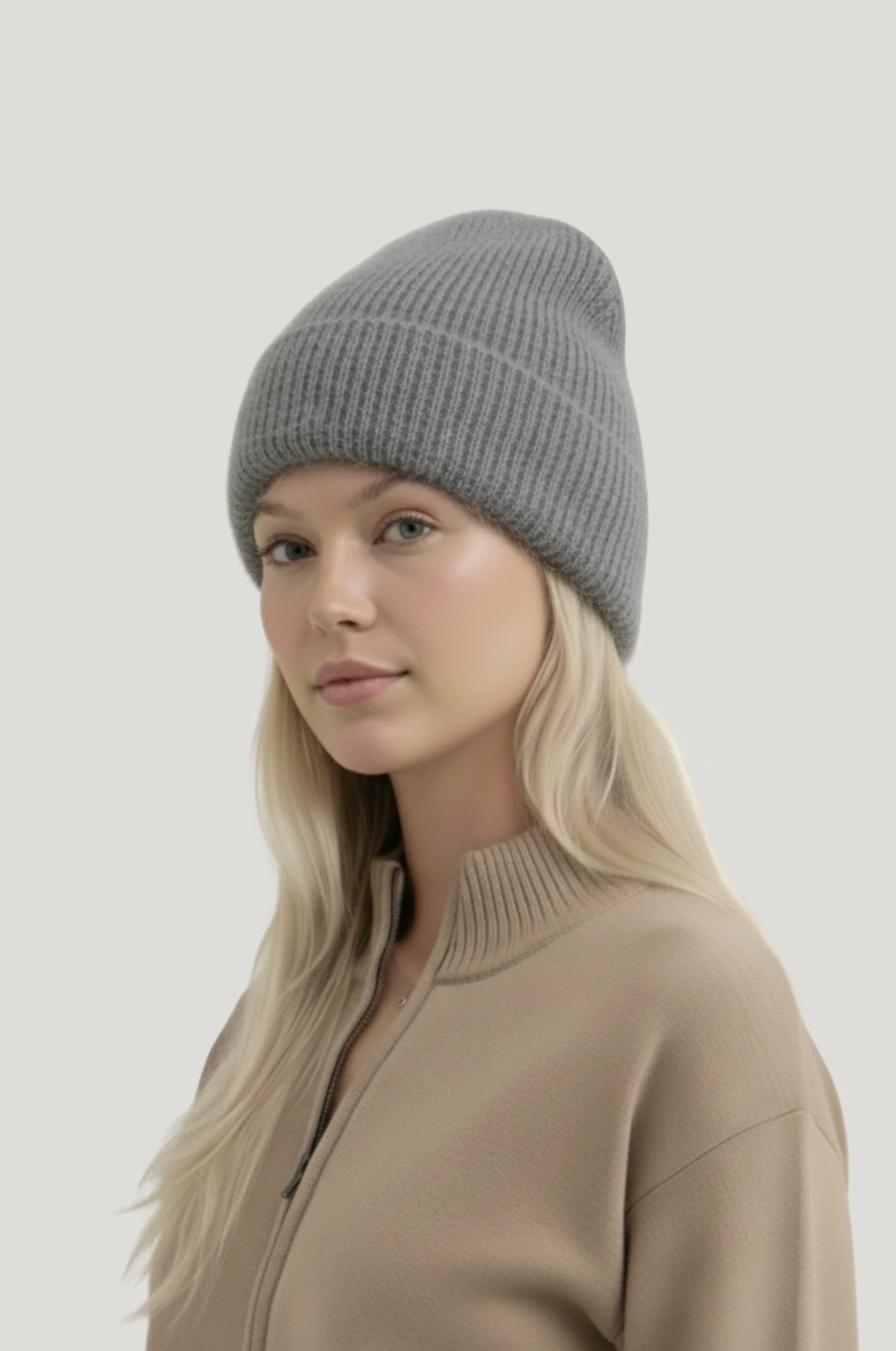Zachte angora beanie – warm & zacht