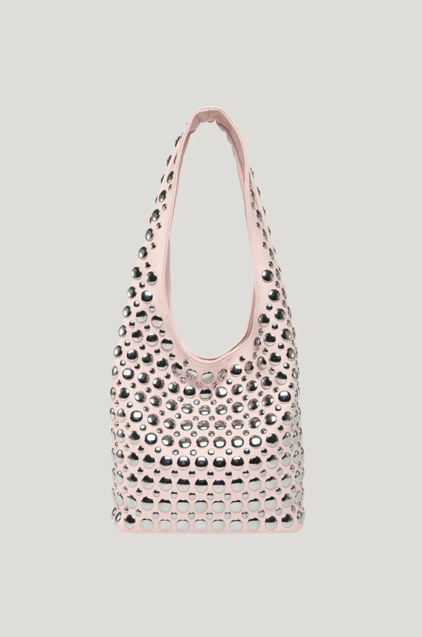 Zwarte PU schoudertas – studs & ruim - Afbeelding 9