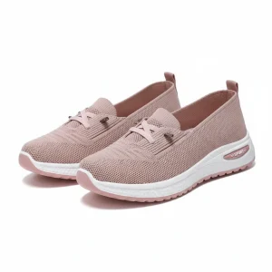 Dames Lichtgewicht Sneakers met Elastische Veters, Comfortabele Pasvorm en Flexibele Zool