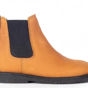 Angulus Laars - Angulus Kinderschoenen - Cognac | Chelsea boot with Logo tape