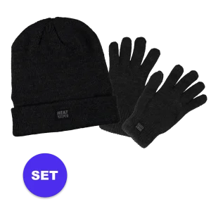 Thermo handschoen/muts - Set - Antraciet - L/XL
