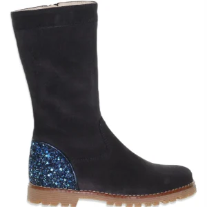 Beberlis Blauw Laarsje met Glitterhiel - 24222