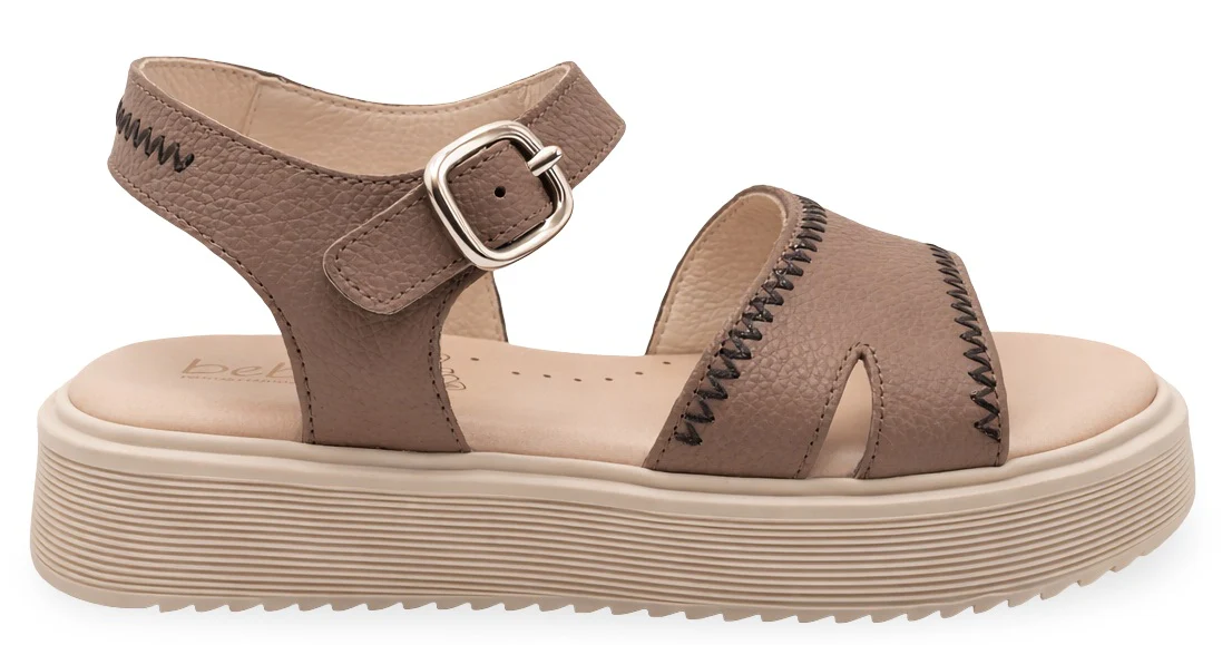 Beberlis Sandaal - Beberlis Kinderschoenen - Taupe | 25124