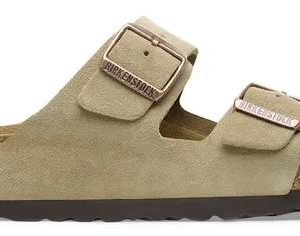 Birkenstock Slipper - Birkenstock Damesschoenen - Taupe | Arizona Suede Leather