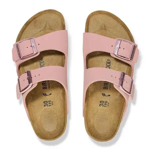 Birkenstock Slipper - Birkenstock Kinderschoenen - Roze | Arizona Flor Nubuck - Afbeelding 4
