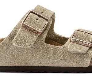 Birkenstock Slipper - Birkenstock Kinderschoenen - Taupe | Arizona Suede Leather