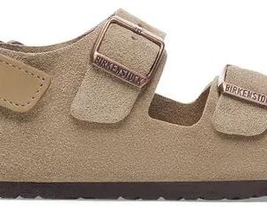Birkenstock Slipper - Birkenstock Kinderschoenen - Taupe | Milano AS Taupe Suede