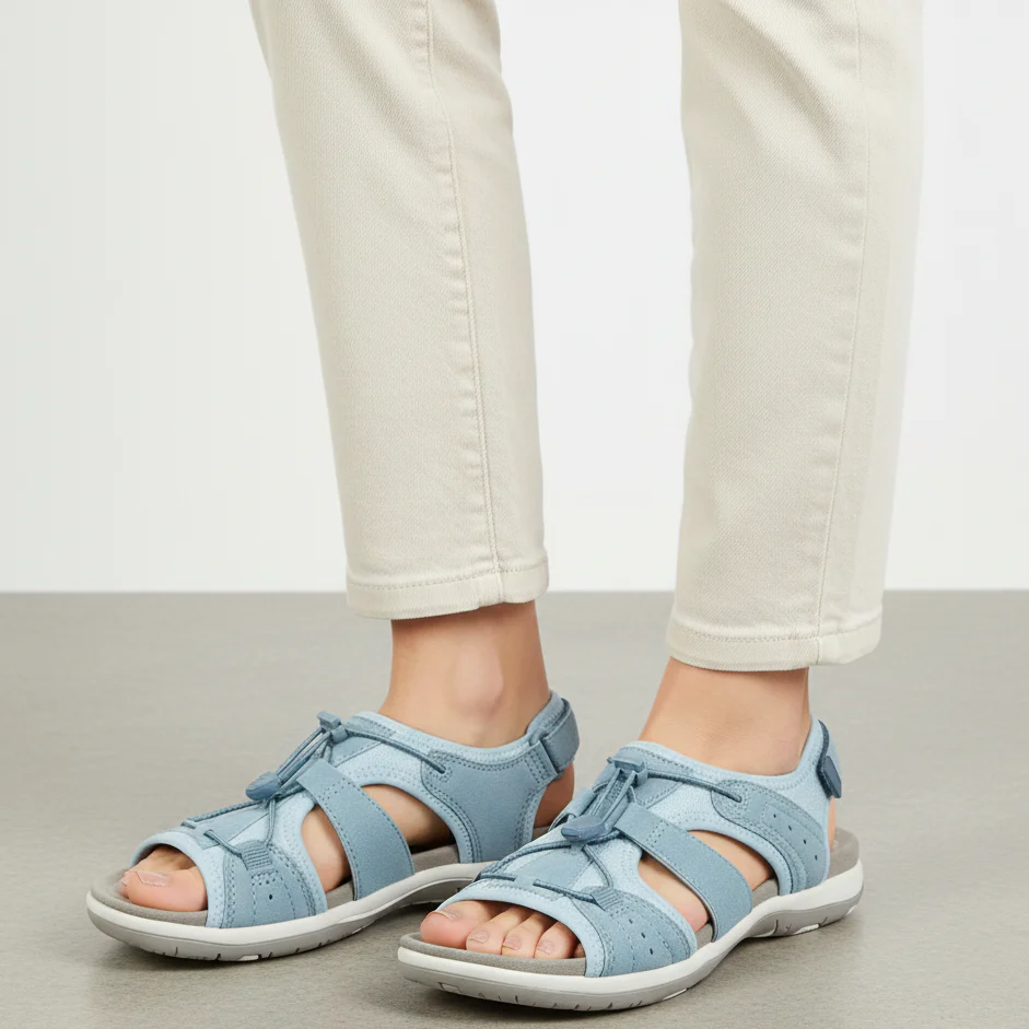 Dames Comfort Sandalen met Zachte Demping en Stevige Grip – Geschikt voor Normale en Brede Voeten - Afbeelding 4
