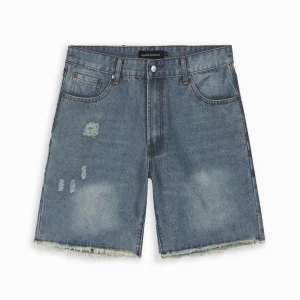 CUT OFF  DENIM SHORTS | Donkerblauw