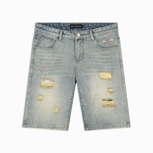 DISTRESSED DENIM SHORTS | Lichtblauw