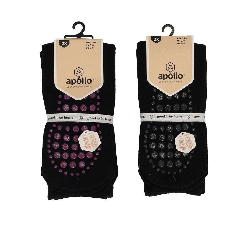 Antislip sokken dames - 4-Pak - Badstof voering - Afbeelding 8