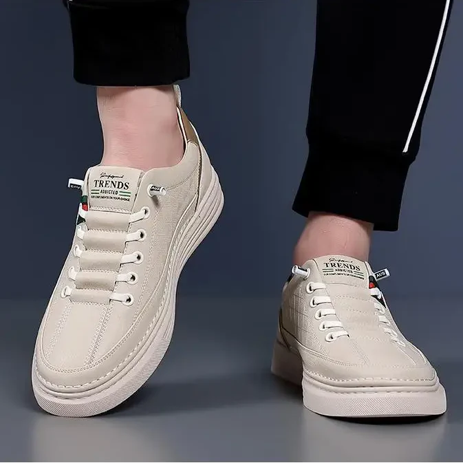 Heren Nette Instapsneakers met Elastische Veters – Comfortabele Casual Schoenen - Afbeelding 3