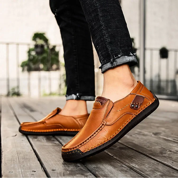 Heren Slip-on Loafers – Ademende Slip-On Italiaanse Rijschoenen - Afbeelding 5