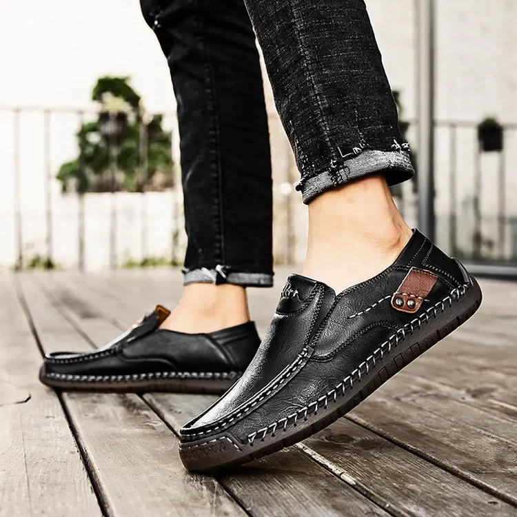 Heren Slip-on Loafers – Ademende Slip-On Italiaanse Rijschoenen - Afbeelding 9