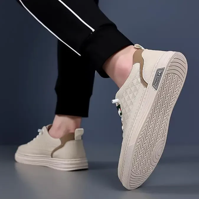 Heren Nette Instapsneakers met Elastische Veters – Comfortabele Casual Schoenen - Afbeelding 4