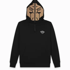 KINDERMASKER HOODIE | Zwart