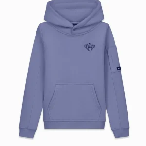 KIDS PLATE HOODIE | Blauw