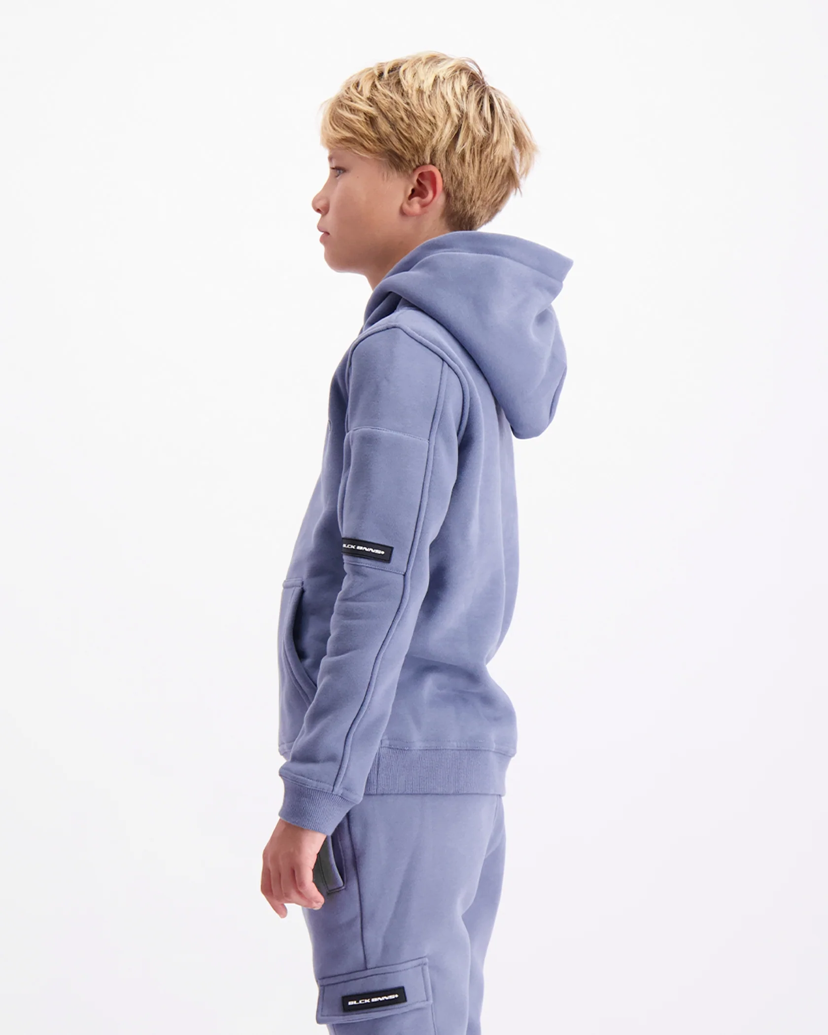 KIDS PLATE HOODIE | Blauw - Afbeelding 4