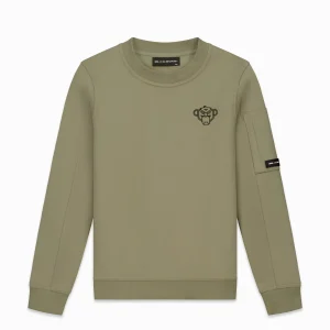 KIDS PLATE SWEATER | Groen