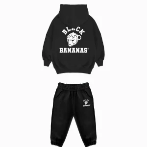 MC VARSITY SWEATSUIT | Zwart