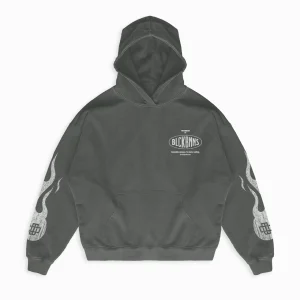 MONO FLAME HOODIE | Zwart