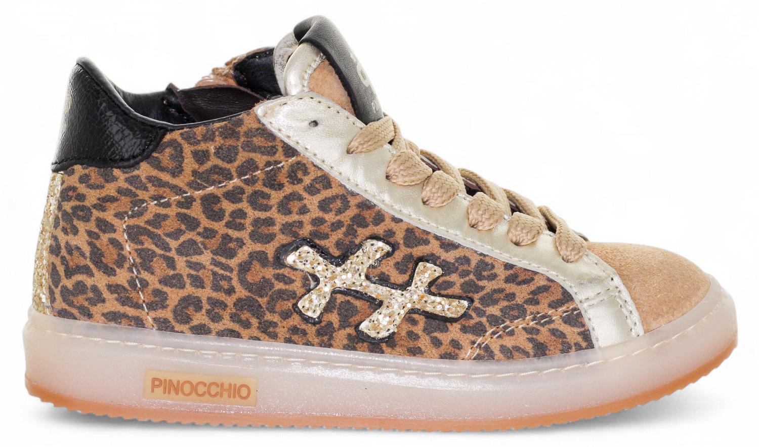 Pinocchio Sneaker - Pinocchio By Hip Kinderschoenen - Luipaard | P1109