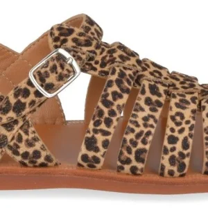 Pom D'Api Sandaal - Pom D'api Kinderschoenen - Luipaard | Plagette Strap Mini Leo