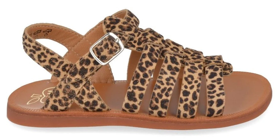 Pom D'Api Sandaal - Pom D'api Kinderschoenen - Luipaard | Plagette Strap Mini Leo - Afbeelding 2