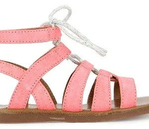 Pom D'Api Sandaal - Pom D'api Kinderschoenen - Roze | Plagette Guily Strap Fluo Calipso