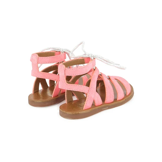 Pom D'Api Sandaal - Pom D'api Kinderschoenen - Roze | Plagette Guily Strap Fluo Calipso - Afbeelding 4