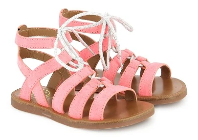 Pom D'Api Sandaal - Pom D'api Kinderschoenen - Roze | Plagette Guily Strap Fluo Calipso - Afbeelding 3