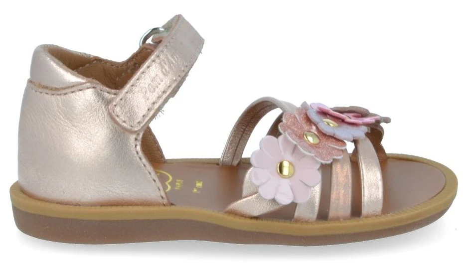 Pom D'Api Sandaal - Pom D'api Kinderschoenen - Roze | Poppy Multi Flo - Afbeelding 2