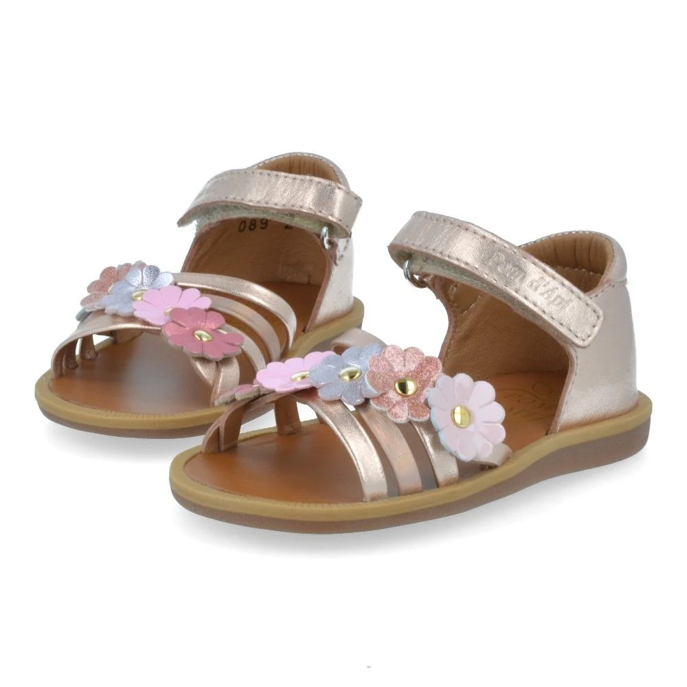 Pom D'Api Sandaal - Pom D'api Kinderschoenen - Roze | Poppy Multi Flo - Afbeelding 4