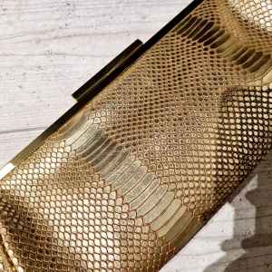 Clutch Dune goud snake