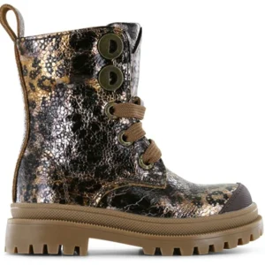 Shoesme Veterboot - Shoesme Kinderschoenen - Brons | NT25W007-B