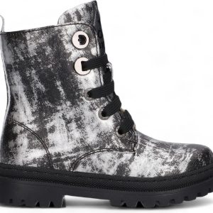 Shoesme Veterboot - Shoesme Kinderschoenen - Zilver | NT24W007