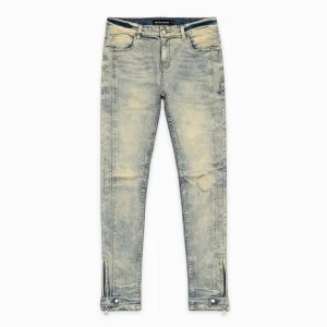 SLIM SEAM DENIM | Blauw