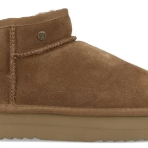 Warmbat Boot - Warmbat Damesschoenen - Bruin | Durack Women Suede Boot Plateau