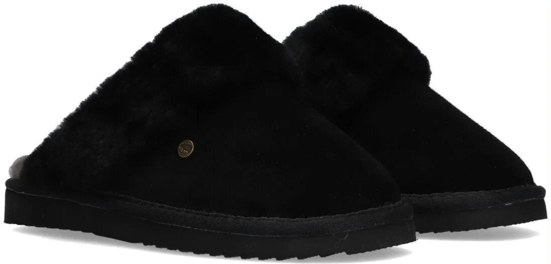 Warmbat Pantoffel - Warmbat Kinderschoenen - Zwart | Flurry Kids Suede - Afbeelding 3