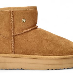 Warmbat Ugg - Warmbat Damesschoenen - Cognac | Wallaby Women Plateau Boot